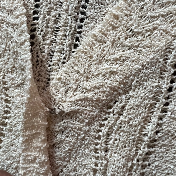 ❄️SOLD❄️ASTR the label Wrap Front Pointelle Sweater Sz. L Color: Cream - Picture 6 of 10